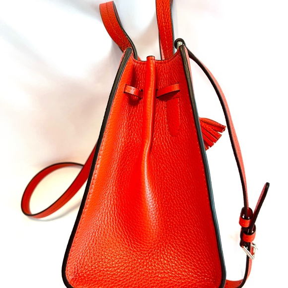 Kate Spade Med Satchel Handbag Hayes Orange Tamarillo, New Retail $319 WKRU6971. - Picture 5 of 10